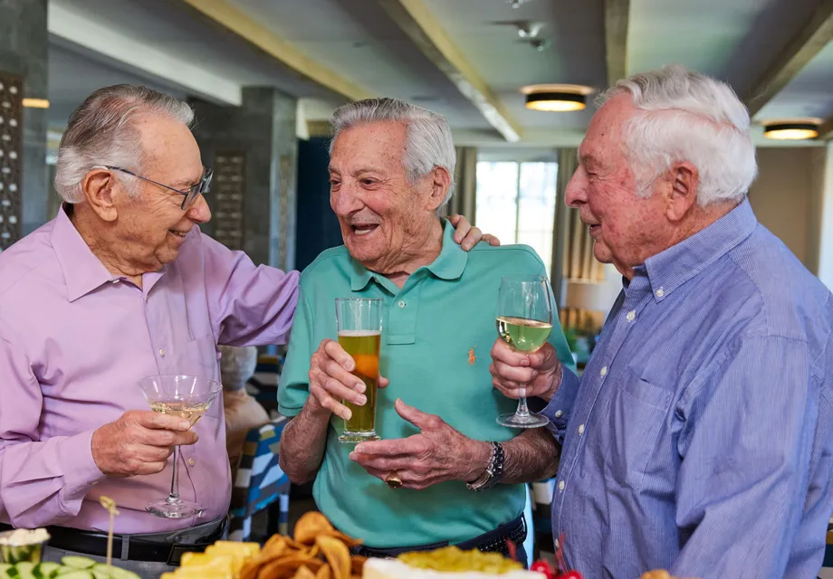 Senior programs: life enrichment and socializing with good food.