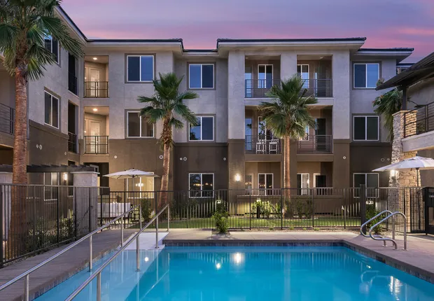 Our Senior Living community in Mesa features a stunning swimming pool.
