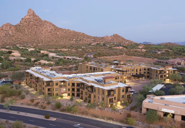 Aerial view of our community, a Senior living in Scottsdale AZ