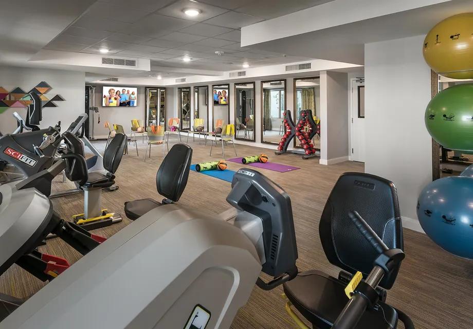 Senior Living Programming in Glendale: fitness room