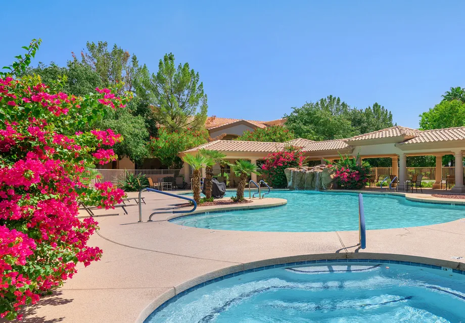 Senior programs Peoria: our pool with a hot tub