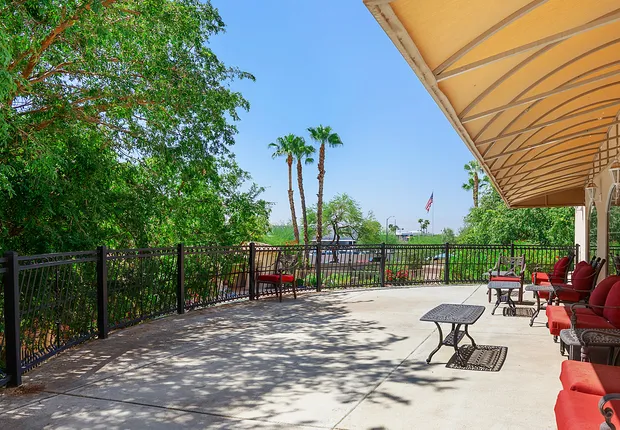 A look at the view from our rooftop courtyard in our Senior Living Peoria, AZ