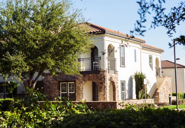 Large mature trees around our in our Senior Living community in Brentwood