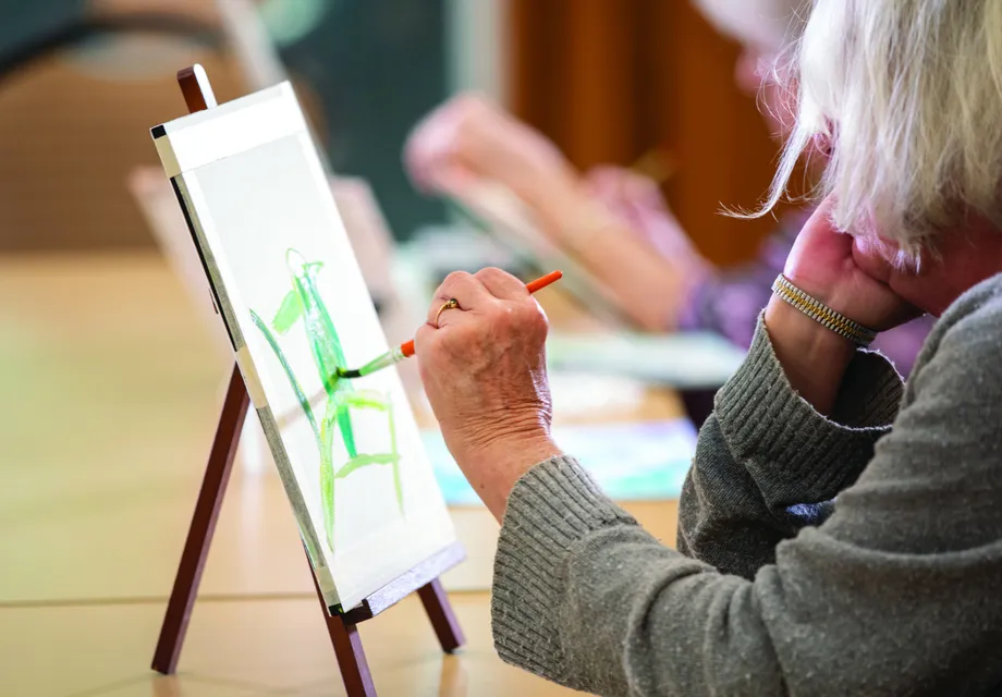 Ogden Utah senior care: painting and art class