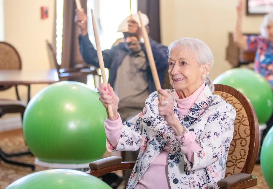 Senior Programs in Vallejo: fitness and rhythm with exercise balls