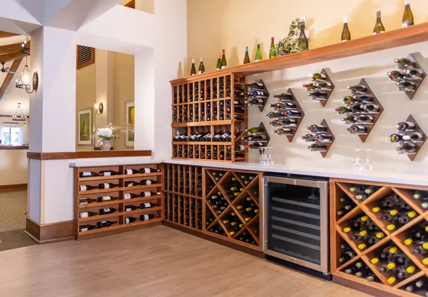 Sonoma senior living offers w fully stocked kitchen with wine.