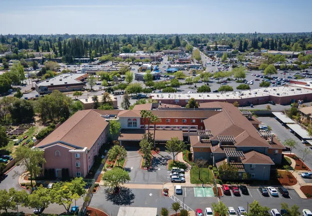 Aerial view of our Senior Living in Citrus Heights