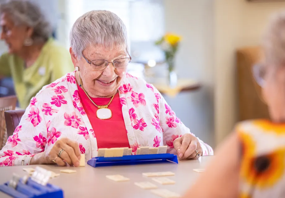 Senior care in Vacaville CA: games and socializing