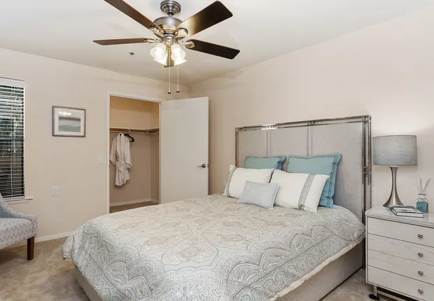 Senior Living in Fresno featuring large private bedrooms.