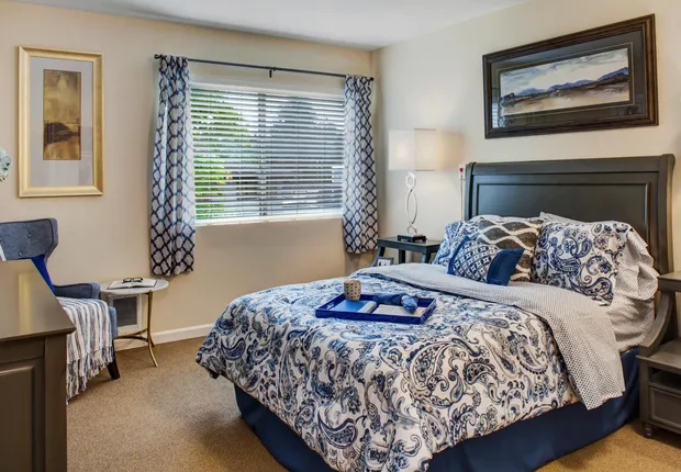 Senior Living in Bothell, WA with large and bright bedrooms.