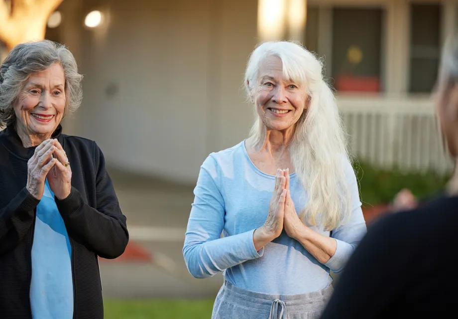 Senior care: fitness class