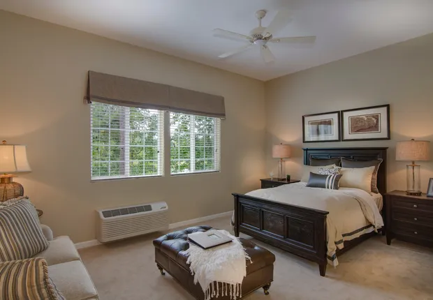 Senior Living in Roswell with large private bedrooms.