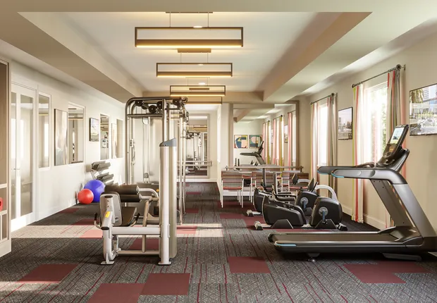 Our Senior Living community in Mesa features a spacious fitness center.