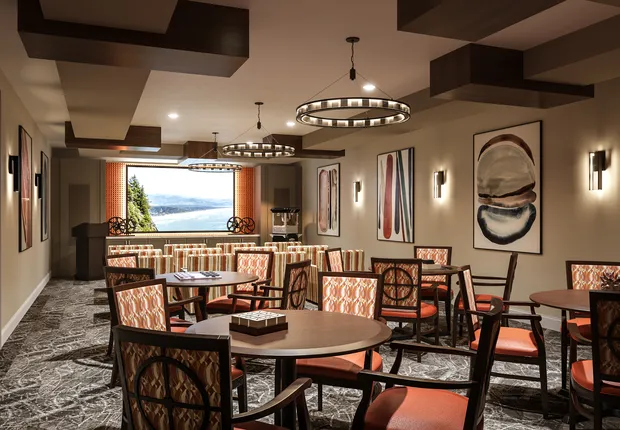 Our Senior Living community in Mesa features a movie theater.