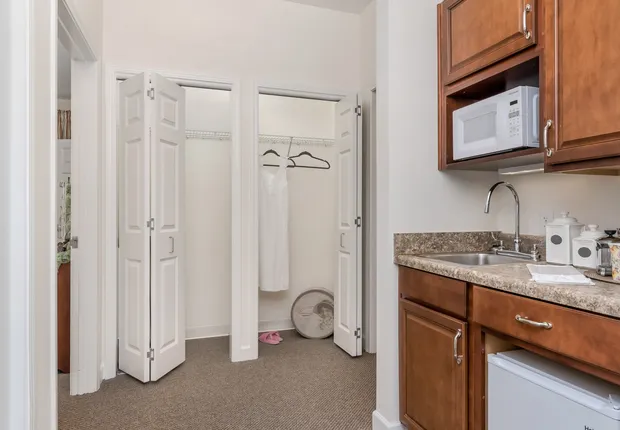Senior Living in Clemmons: private laundry room.