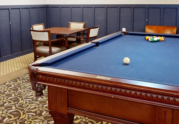 Our Rohnert Park senior living offers a pool table in our game room.