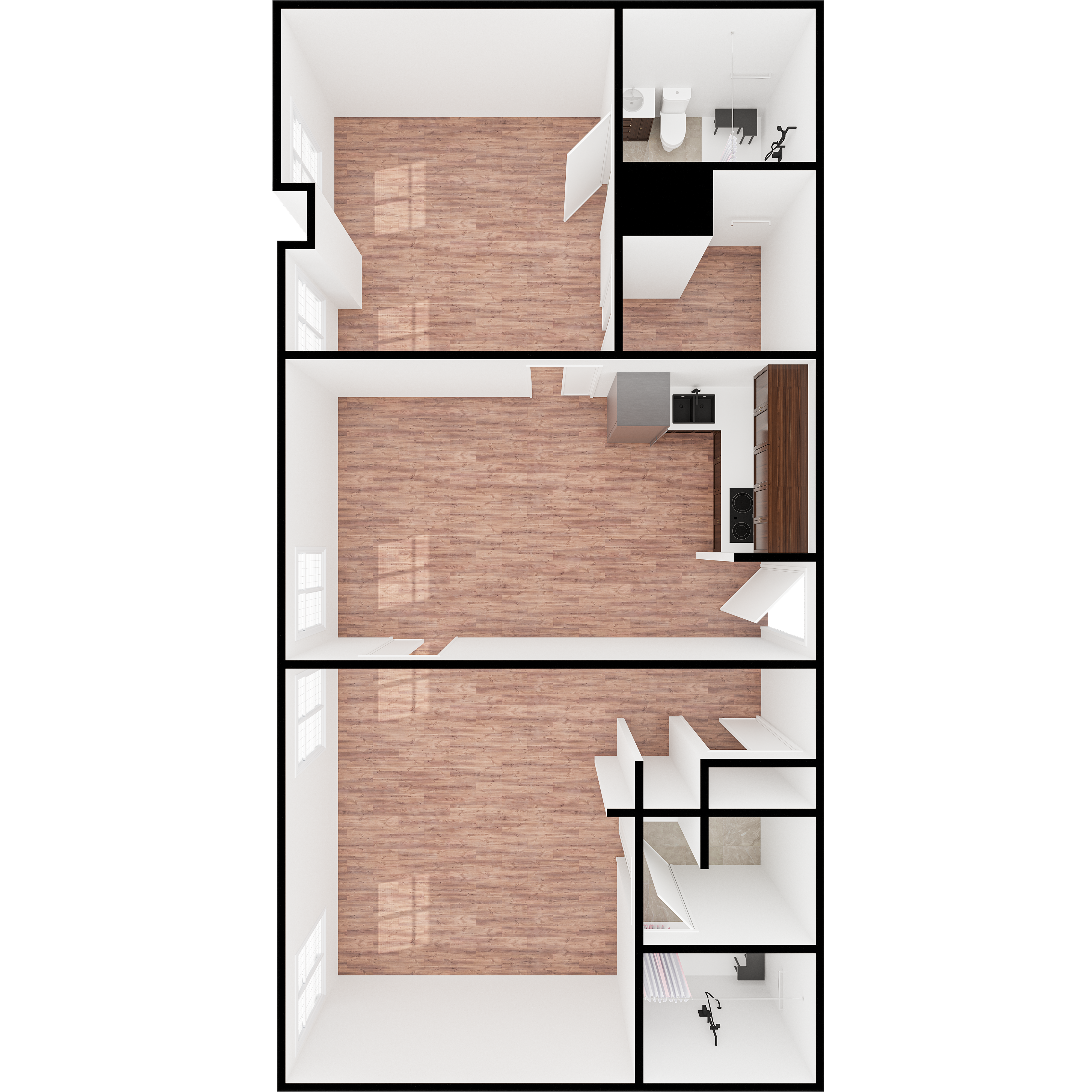 two bedroom floor plan