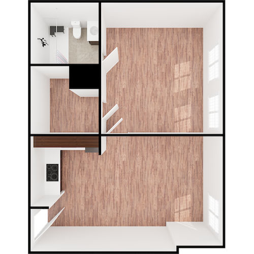 cogir of alexandria fillmore one bedroom floor plan