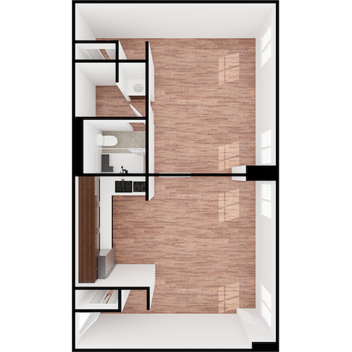 cogir of alexandria fillmore one bedroom grand deluxe floor plan