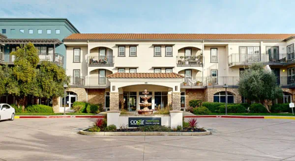 A welcoming community hub featuring beautifully landscaped grounds and comfortable living spaces.