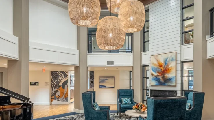 A warm and inviting common area, fostering community and comfort, perfect for social gatherings.