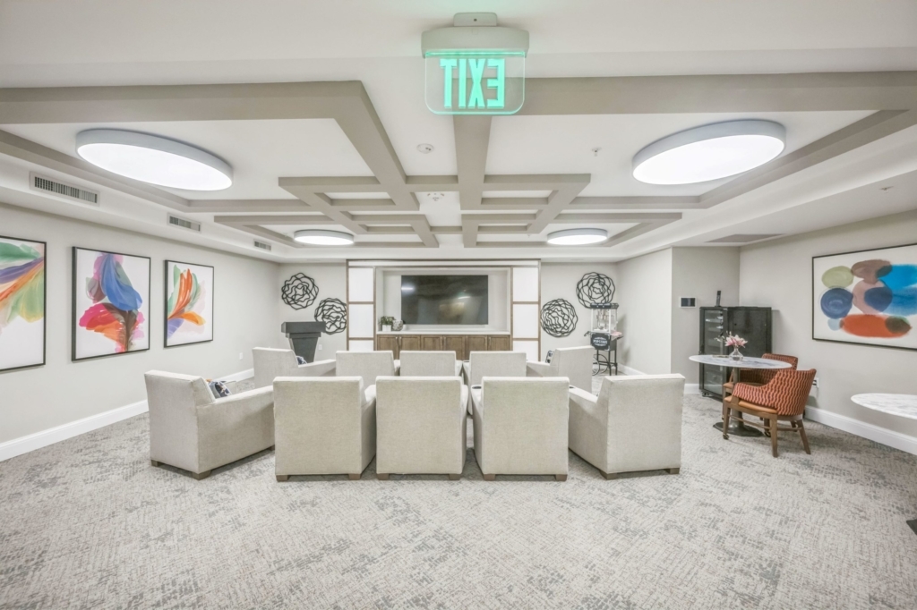 A welcoming lounge area with comfortable seating, perfect for community gatherings and relaxation.