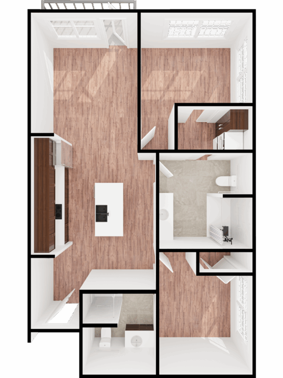 A cozy, well-designed floor plan showcasing inviting spaces for comfort and community living.