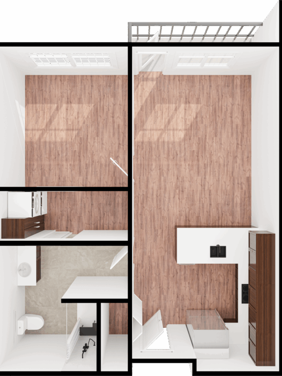 Bright, spacious layout fostering community and comfort, ideal for relaxed living in a welcoming environment.