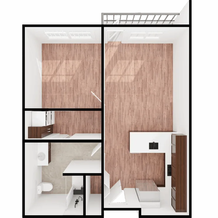 Bright, spacious layout fostering community and comfort, ideal for relaxed living in a welcoming environment.