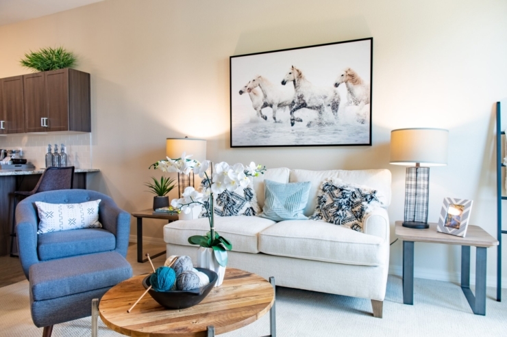 Bright and inviting space featuring comfortable seating, warm lighting, and charming decor, perfect for community gatherings.
