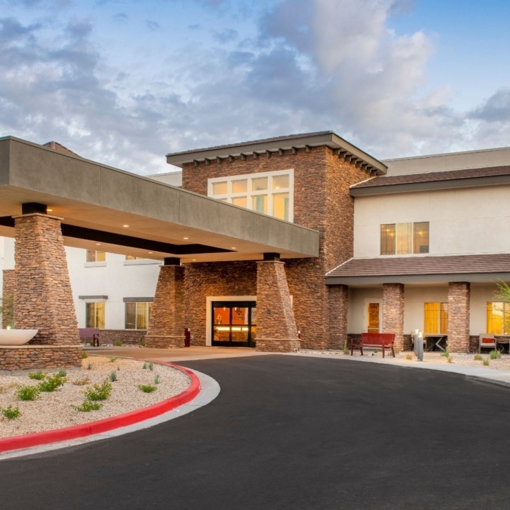 Bright and welcoming entrance, showcasing a serene atmosphere, perfect for community and comfort.