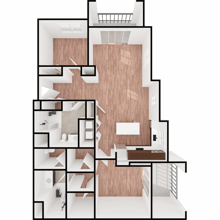 This inviting layout emphasizes spaciousness and light, fostering a warm community atmosphere.