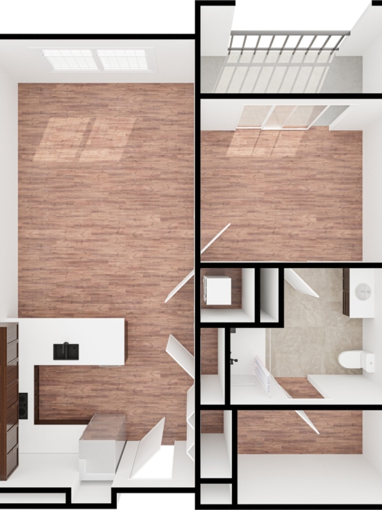 An inviting, well-designed space fostering community and comfort, perfect for new beginnings.