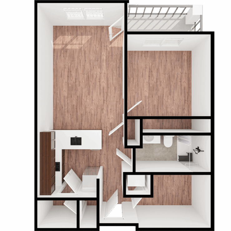 Bright, welcoming living space that encourages comfort and community engagement for all residents.