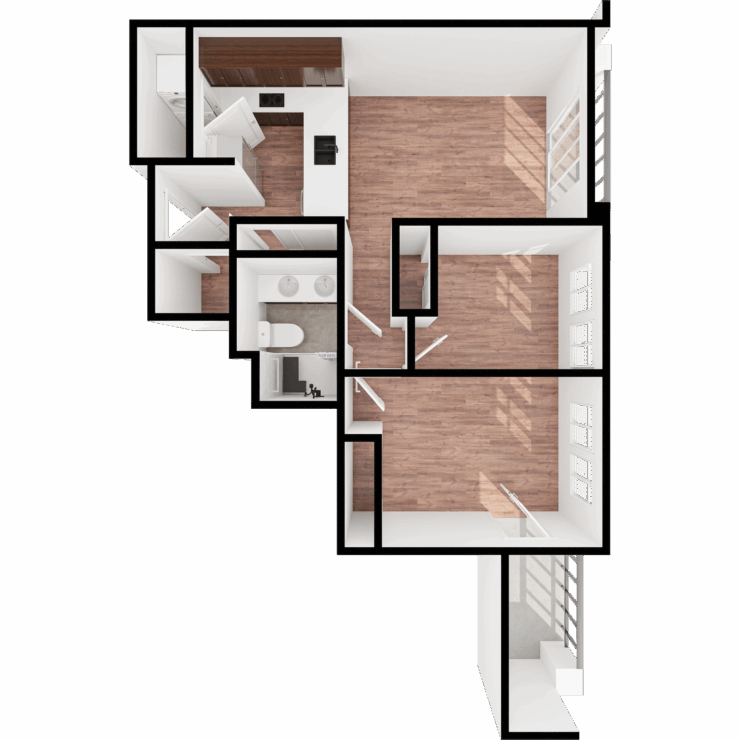 Bright, spacious layout designed for comfort and community living, inviting warmth and connection.