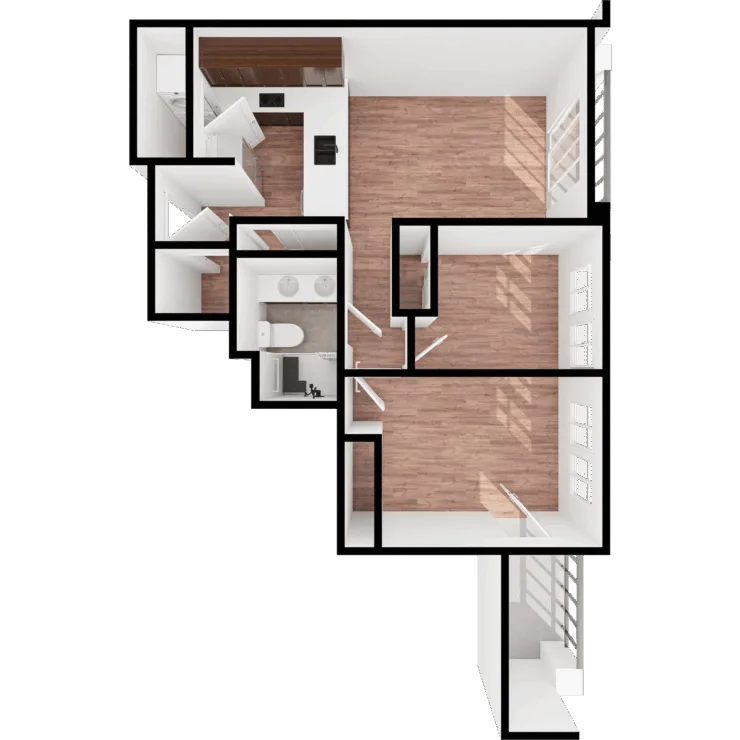 Bright, spacious layout designed for comfort and community living, inviting warmth and connection.