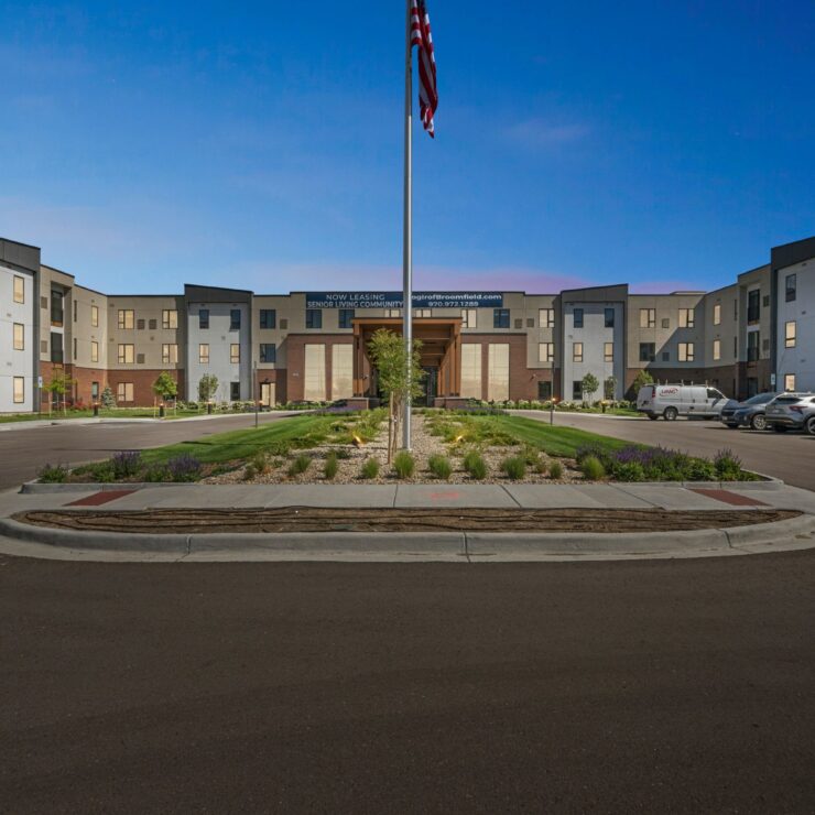 A welcoming community with beautiful landscaping, inviting residents to enjoy a vibrant lifestyle.