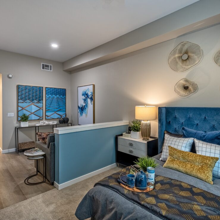 A cozy, stylish room exuding warmth, perfect for comfort and community living.