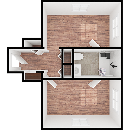 A thoughtfully designed floor plan that promotes comfort and community living.