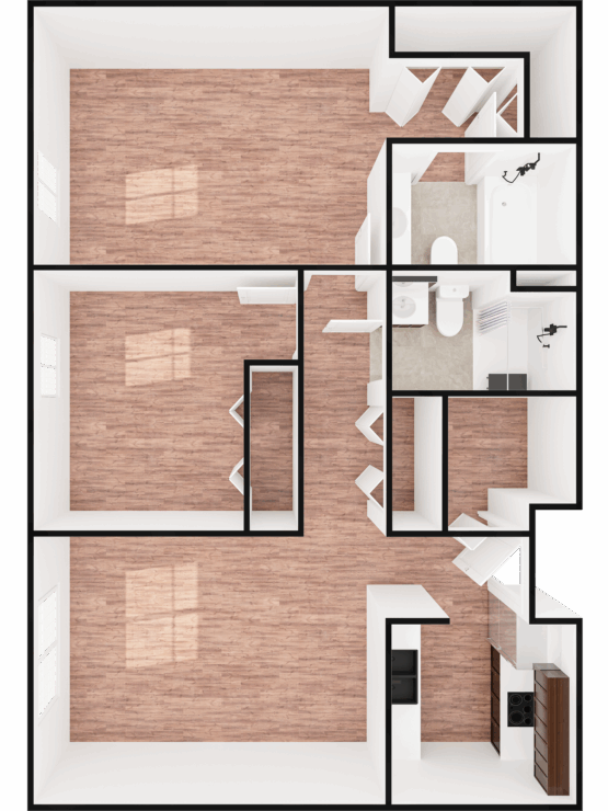 Bright, spacious layout designed for comfort and community living, fostering a welcoming atmosphere.