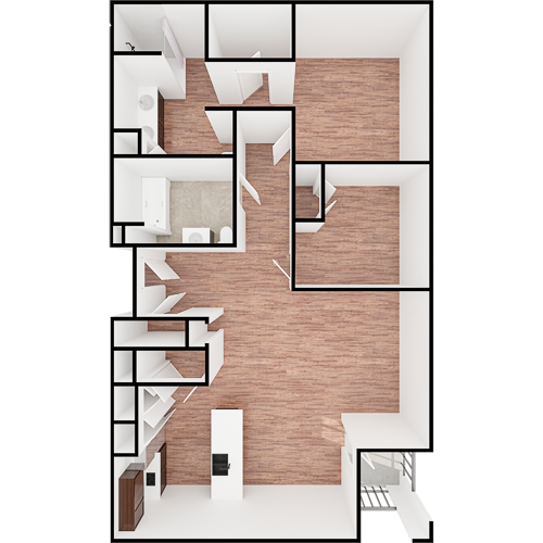 Spacious, thoughtfully designed living area promoting community, comfort, and active lifestyles.