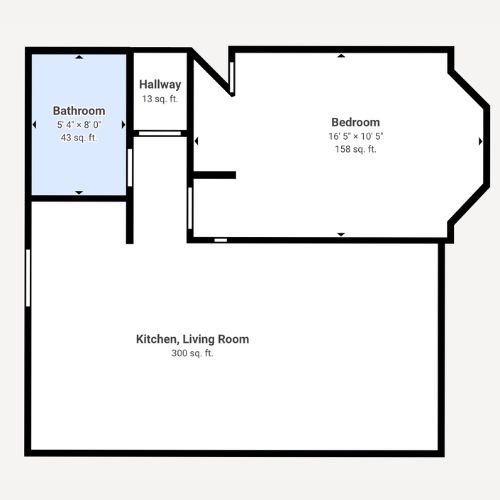 A spacious floor plan showcasing inviting living areas, perfect for community and comfort.