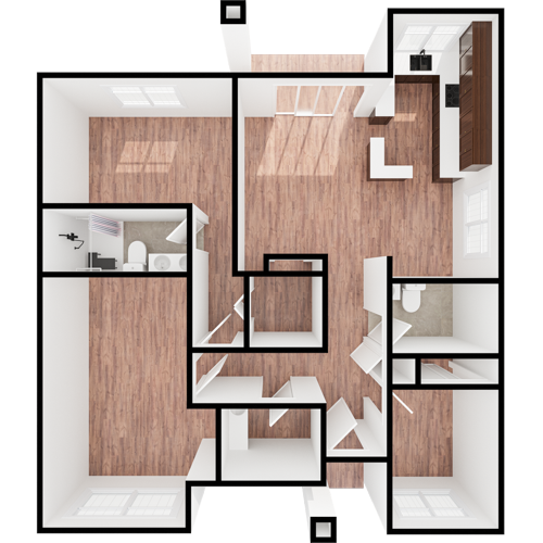 A welcoming floor plan showcasing spacious living areas, perfect for community and comfort.