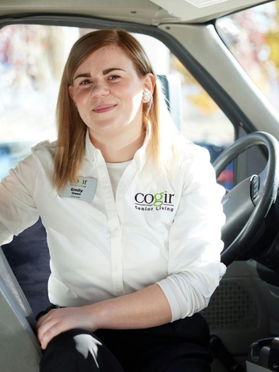 A warm smile welcomes visitors, showcasing a caring community spirit in a friendly environment.