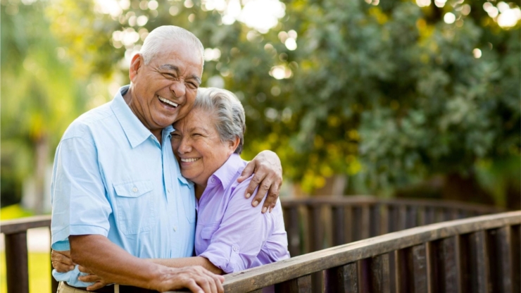 Warm laughter and joy fill this beautiful garden setting, showcasing the bond of companionship.