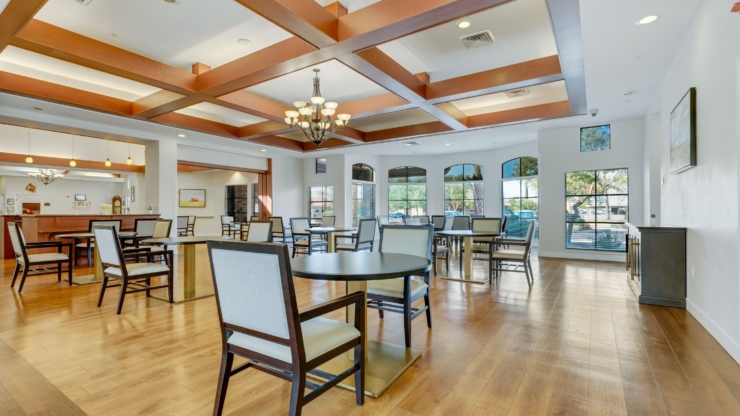 Bright and inviting communal space, perfect for gatherings and fostering connections among residents.