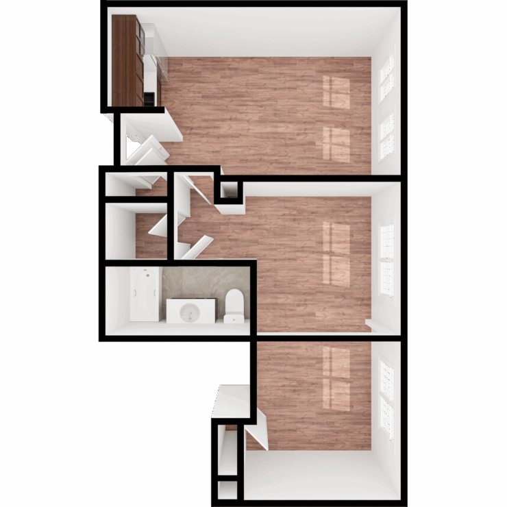 Bright, open layout with ample natural light, ideal for comfort and community engagement.