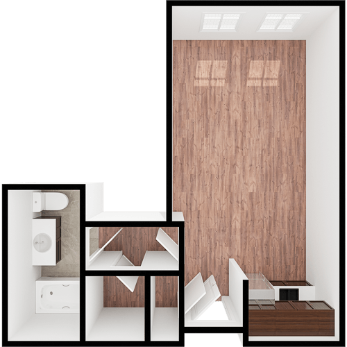 A welcoming layout featuring spacious living areas and thoughtful amenities, perfect for community living.