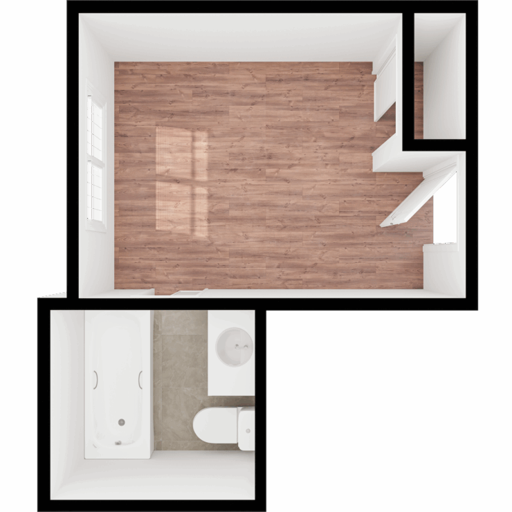 Bright, spacious room designed for comfort and community, perfect for creating cherished memories.