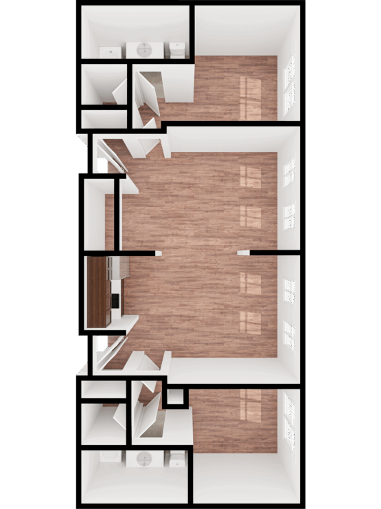 Bright, spacious layout fostering a welcoming community atmosphere with areas for relaxation and connection.
